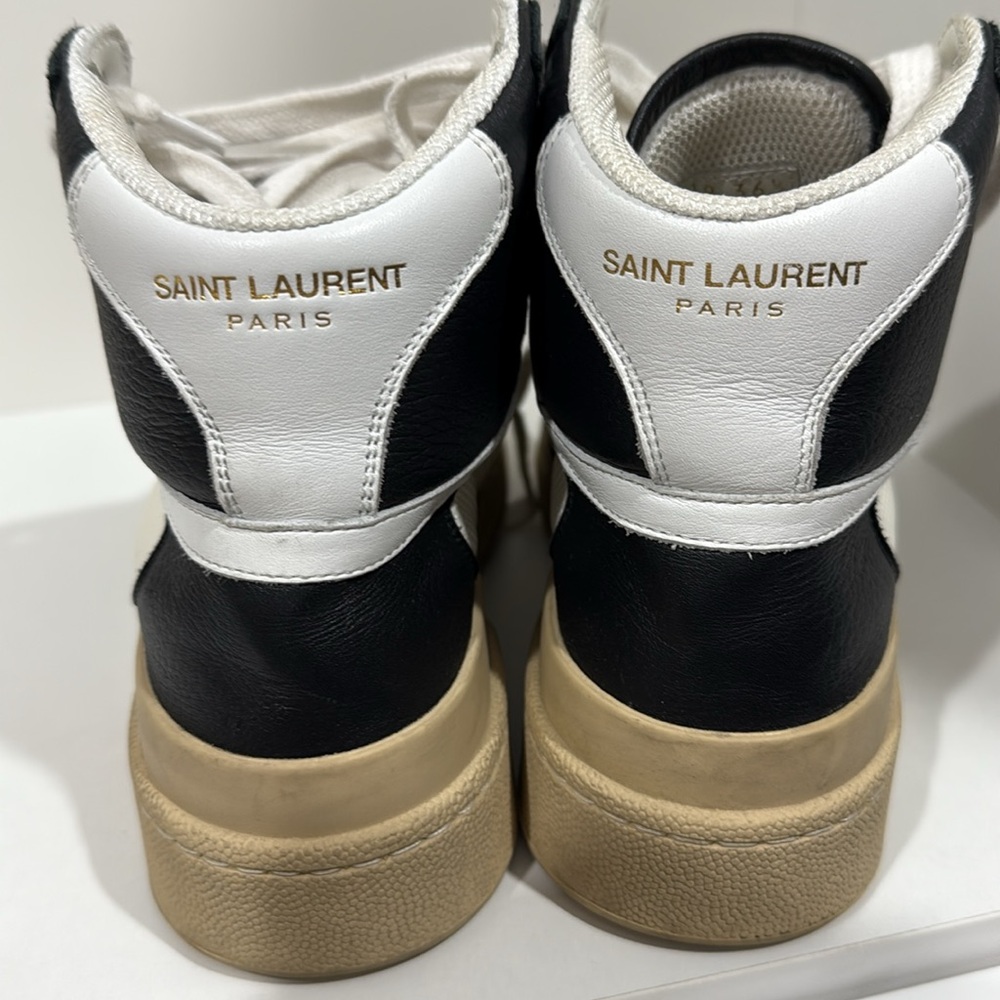 Womens Saint Laurent high top sneakers size 36.5 - Picture 4 of 6
